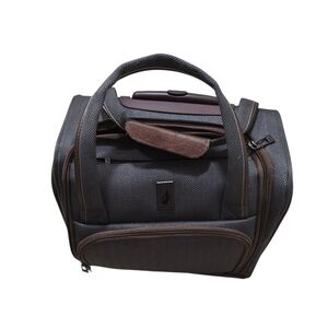 London Fog Black and Brown Men's Travel Bag
